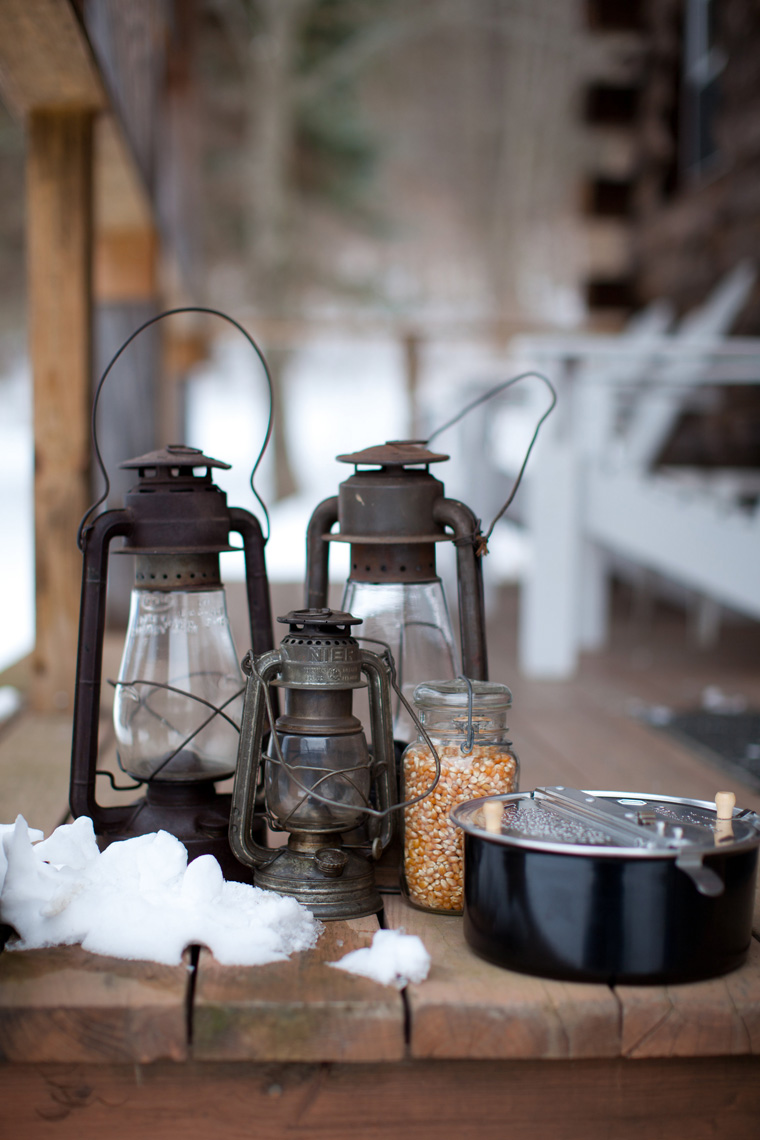 Snowy Upstate New York Cabin Engagement Photo Session (27)