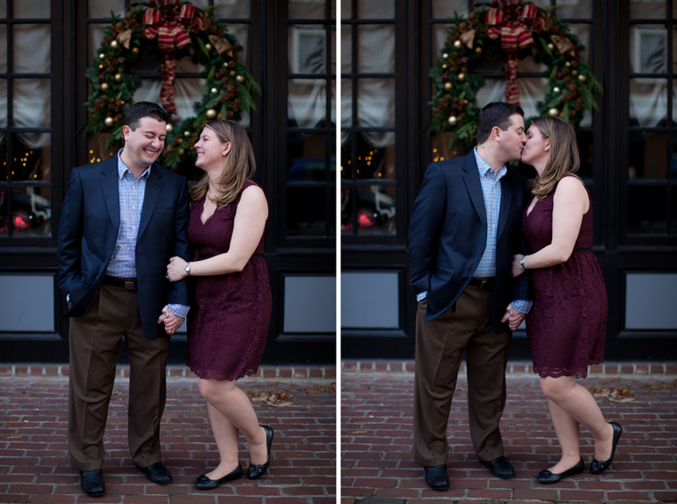 Old Town Alexandria Engagement Session Virginia Christmas Winter Engagement Session Photos by Liz and Ryan (20)