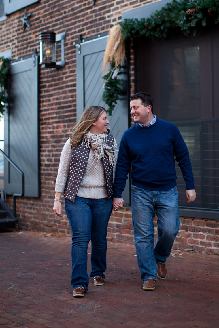 Old Town Alexandria Engagement Session Virginia Christmas Winter Engagement Session Photos by Liz and Ryan (19)