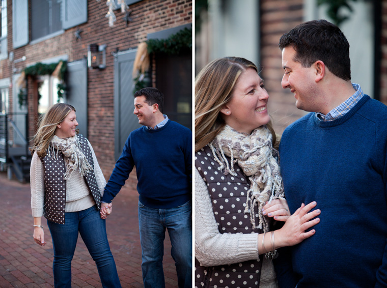 Old Town Alexandria Engagement Session Virginia Christmas Winter Engagement Session Photos by Liz and Ryan (18)