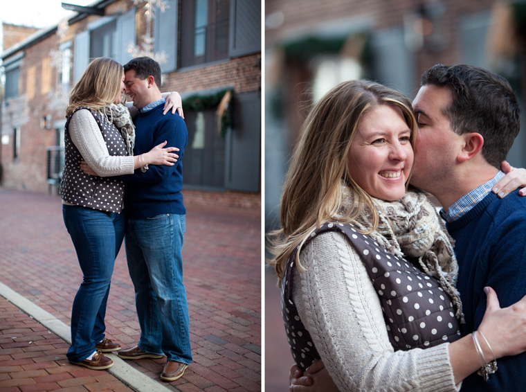 Old Town Alexandria Engagement Session Virginia Christmas Winter Engagement Session Photos by Liz and Ryan (15)