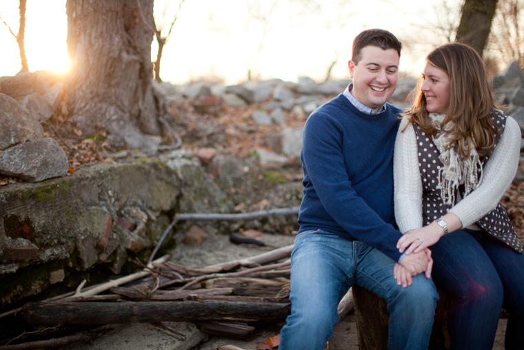 Old Town Alexandria Engagement Session Virginia Christmas Winter Engagement Session Photos by Liz and Ryan (8)