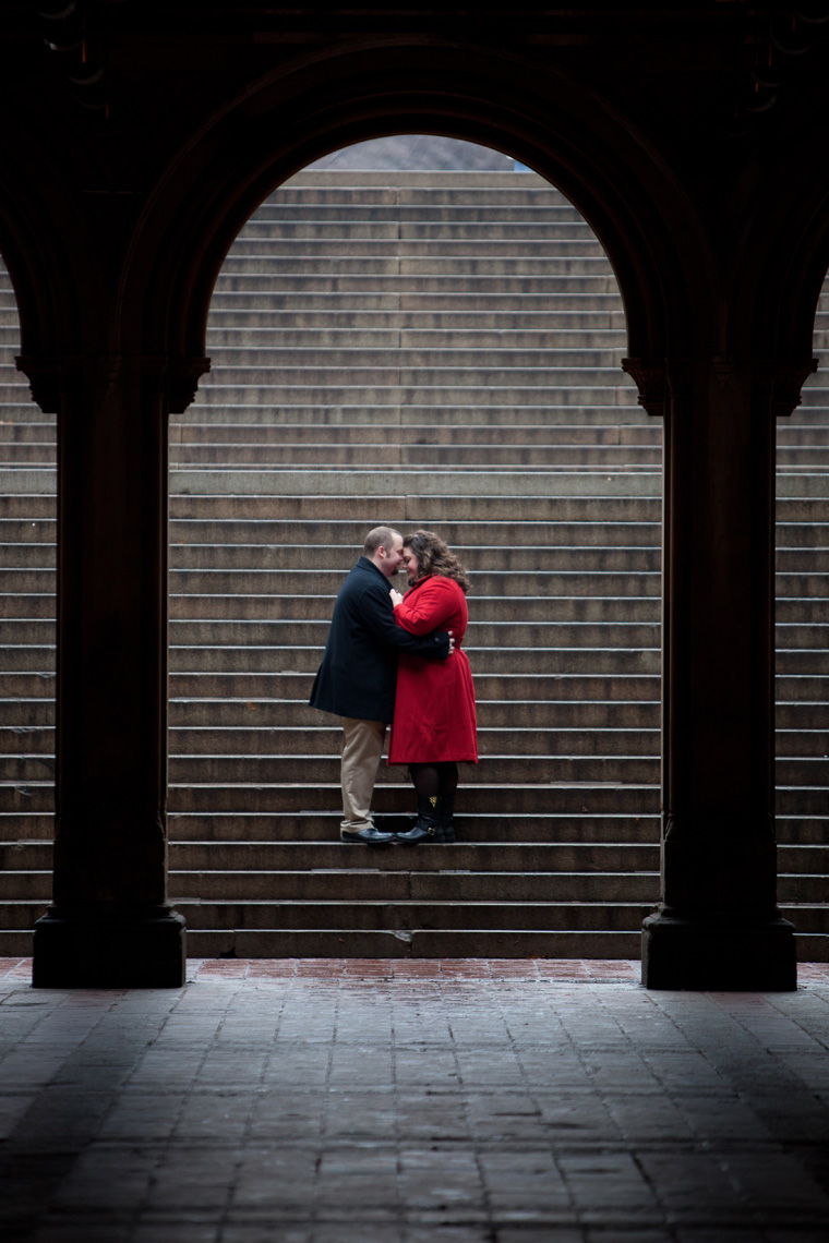 Christmas Engagement Session in NYC, New York City, NY, Rockefeller Center, Christmas Tree, Central Park, Macys, Times Square, The Rockefeller Center Christmas Tree, Christmas Market, Bethesda Fountain, The Plaza, 5th Avenue, Christmas Window Displays (30)