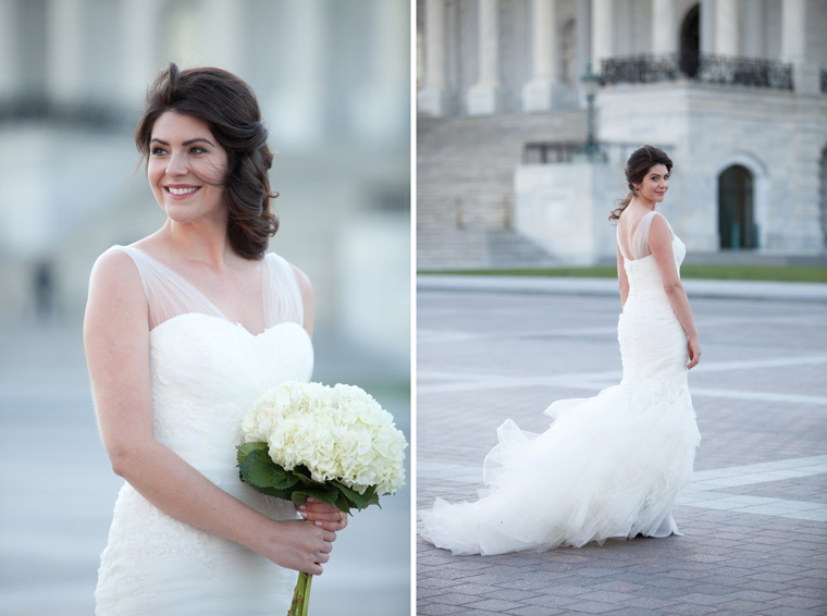 Washington DC Bridal Portraits Capital Building Wedding Photography by Liz and Ryan (12)