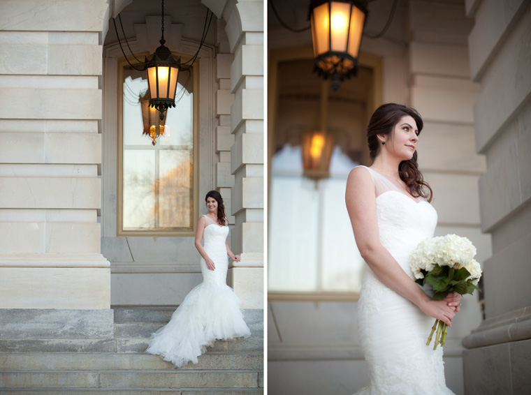 Washington DC Bridal Portraits Capital Building Wedding Photography by Liz and Ryan (10)