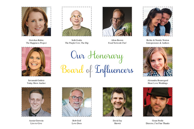 Ideas for an AMAZING Life-Honorary Board of Influencers Photo