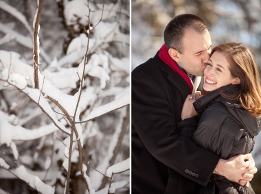 Cozy Winter Engagement Session Washington DC Fireplace Snow Photos by Liz and Ryan (6)